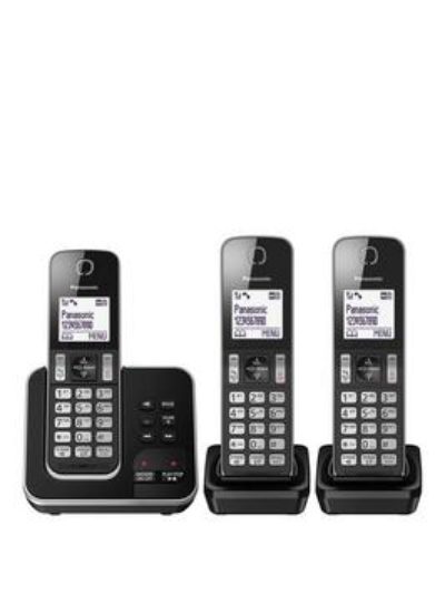 Panasonic Kx-Tgd323Eb Cordless Telephone - Trio Panasonic Kx-Tgd323Eb Cordless Telephone - Trio